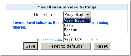 Miscellaneous Video Settings