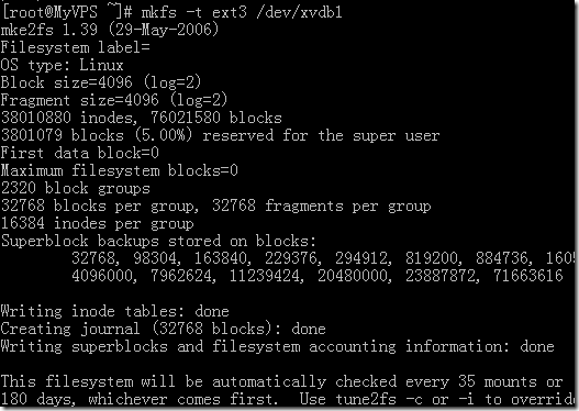 linux格式化硬盘